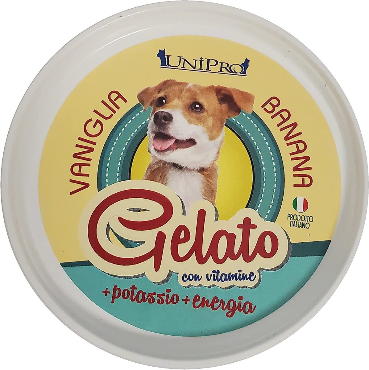 Unipro Preparato Per Gelato Vaniglia/Banana Alimento Complementare Per Cani 60g-1