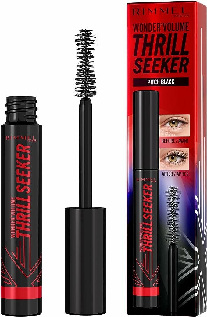 Rimmel London Wonder'Volume Thrill Seeker 004 Pitch Black Mascara Volumizzante Nero 12ml-2