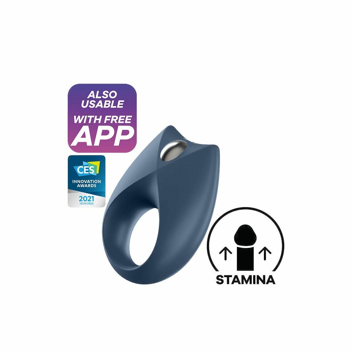 Satisfyer Royal One Connect App Anello Blu-7