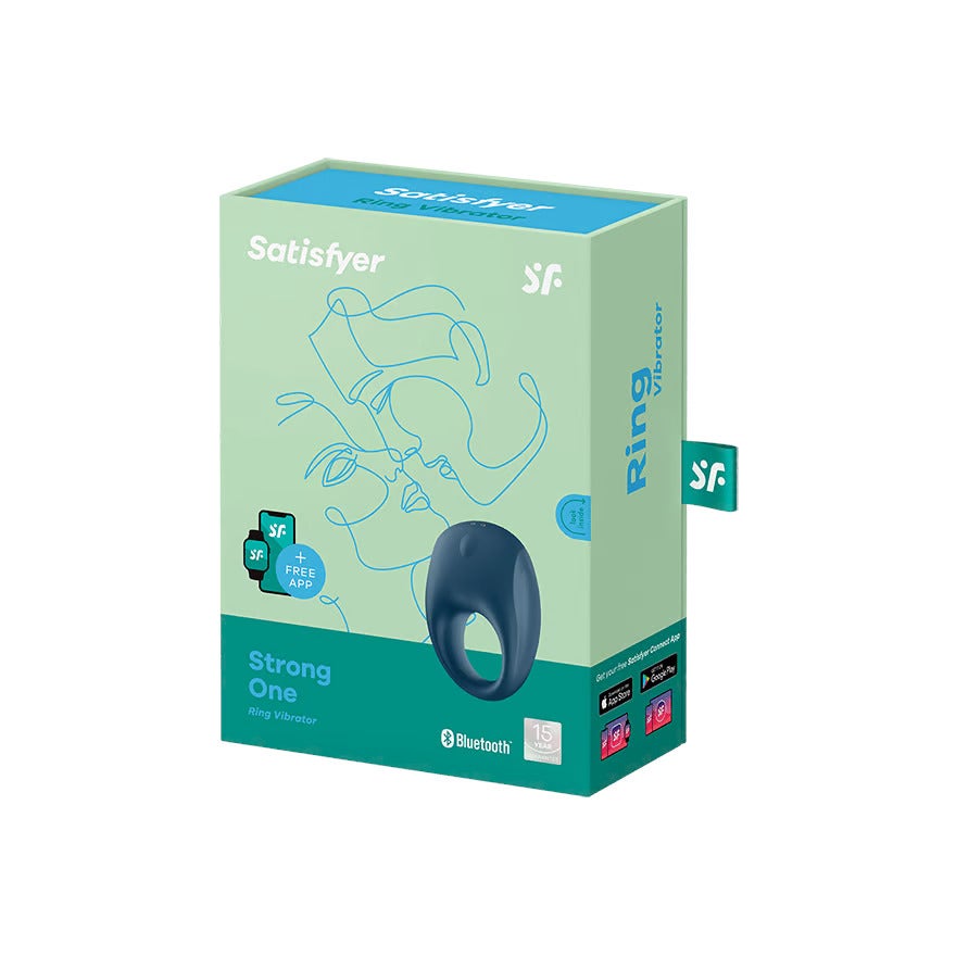 Satisfyer Strong One Connect App Anello Fallico Blu-6