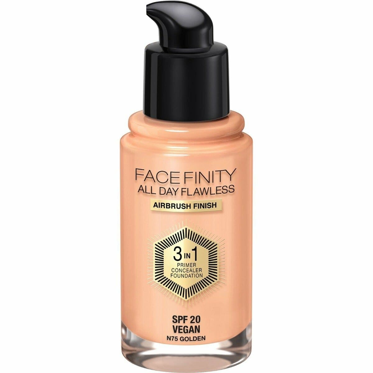 Max Factor Fondotinta Facefinity All Day Flawless 3in1 75 Golden 30ml-3