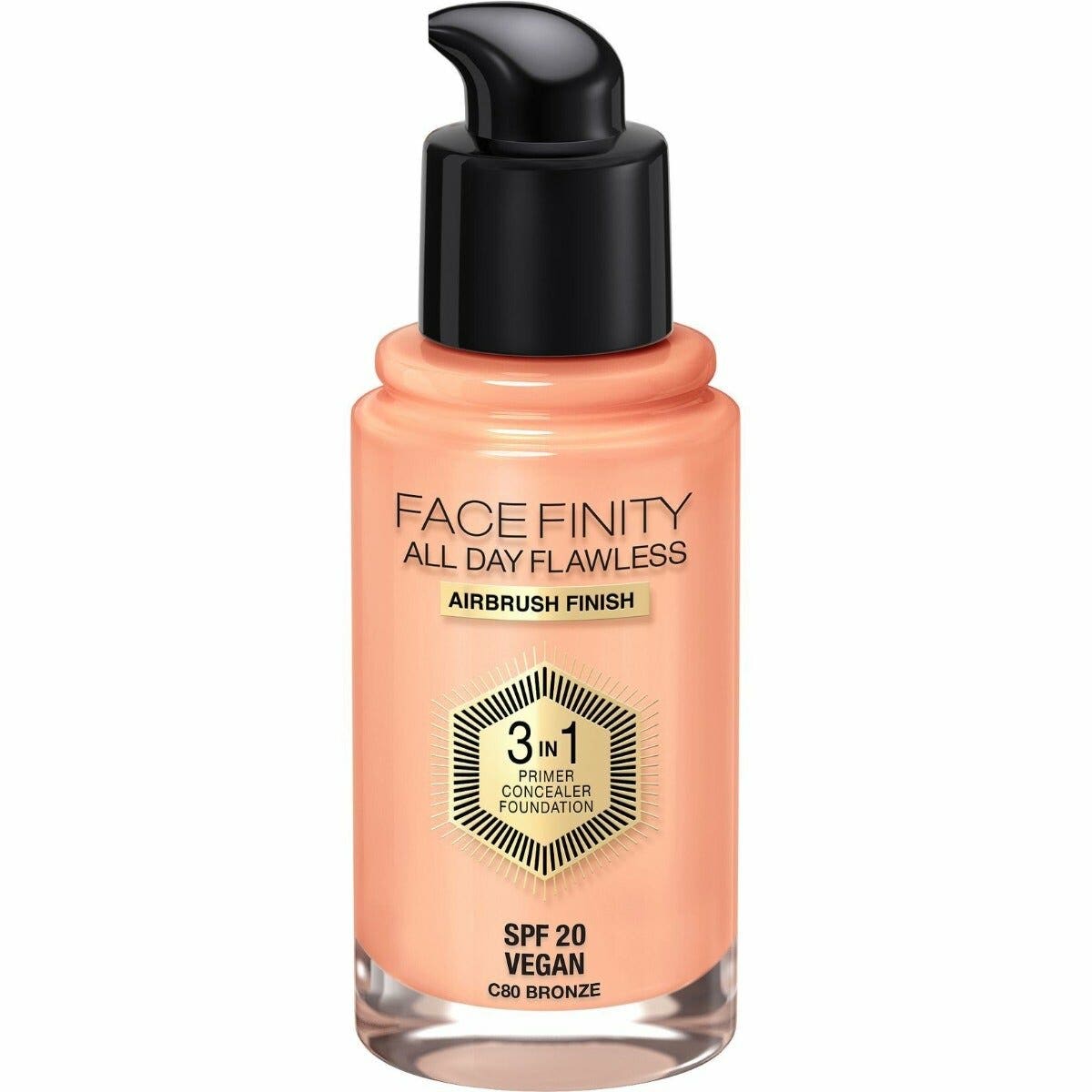 Max Factor Fondotinta Facefinity All Day Flawless 3in1 80 Bronze 30ml-4