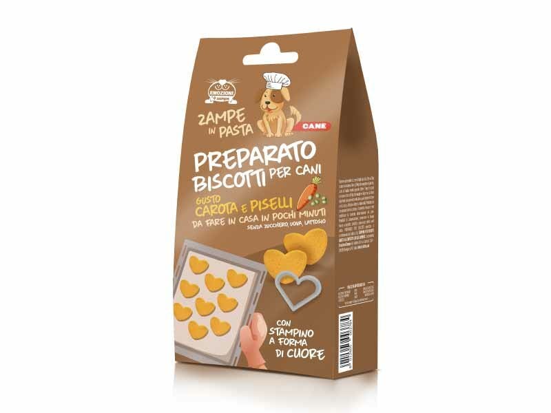 Coltivia Zampe In Pasta Preparato Per Biscotti Gusto Carota E Piselli Per Cani 120g-1