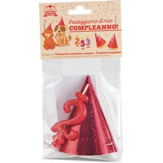 Coltivia È Per Me Il Compleanno? Candelina Numero 2 E 2 Cappelli Per Cani-1