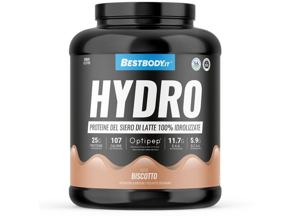 BestBody Hydro PRO Proteine del Latte Idrolizzate Optipep DH4 Gusto Biscotto 700g-1