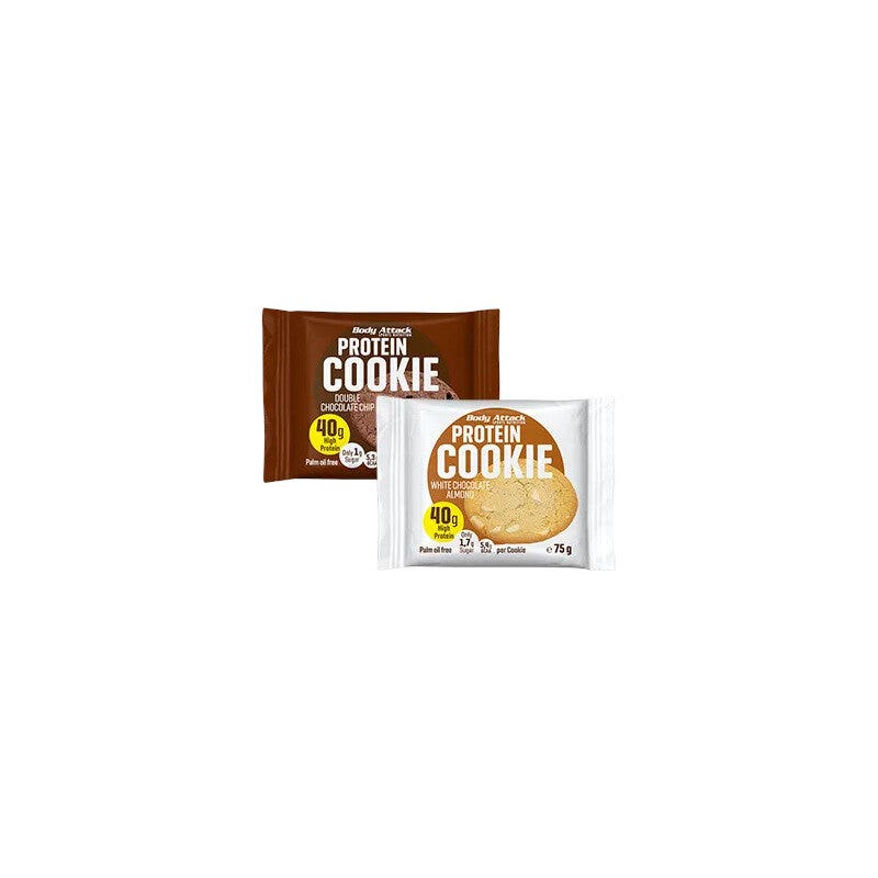 Newtritions Body Attack Protein Cookie Gusto Cioccolato Bianco & Mandorle 75g-1