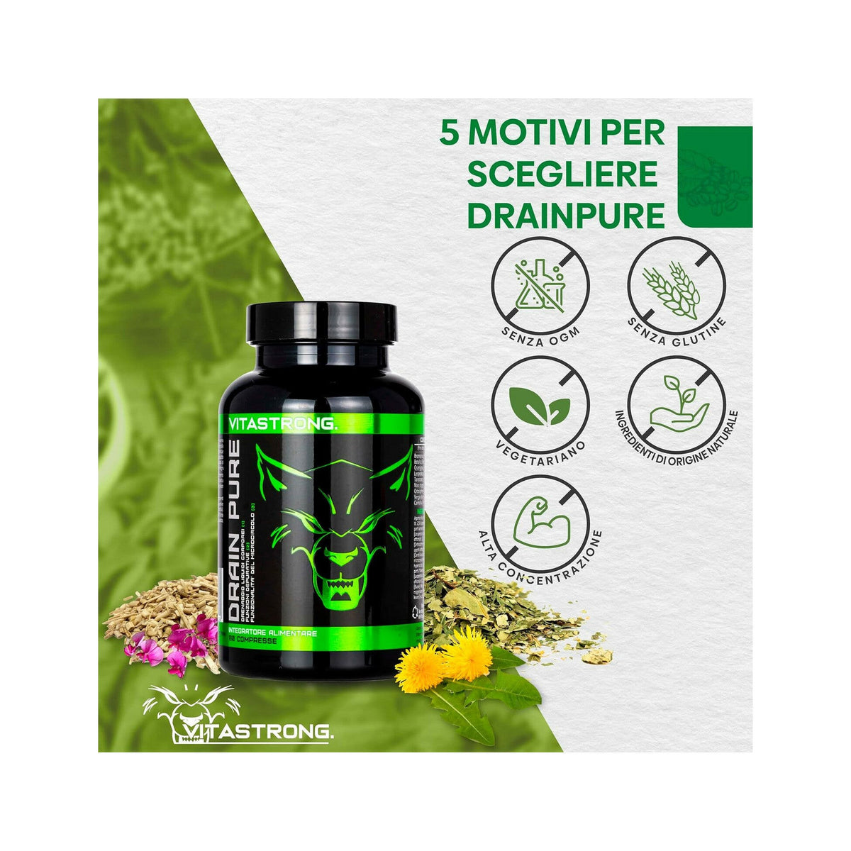 Vitastrong Drain Pure 60 Compresse-3