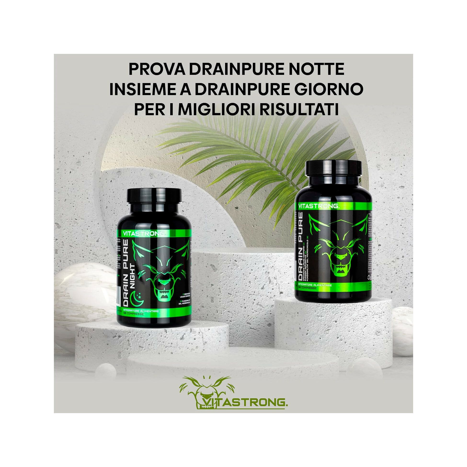 Vitastrong Drain Pure Night 60 Compresse-5