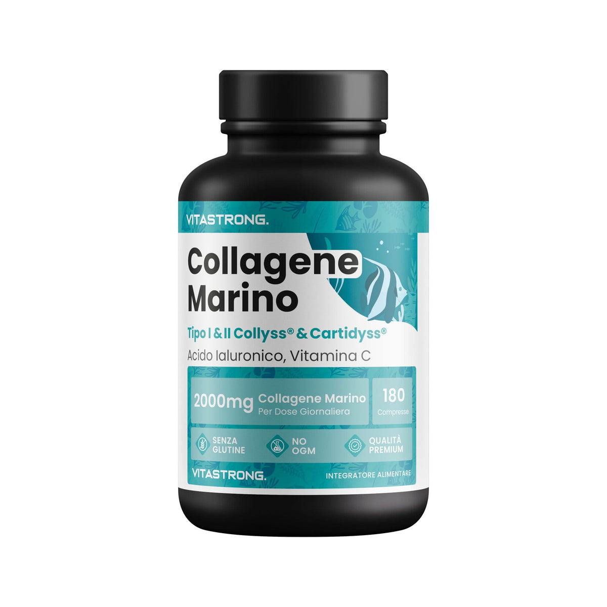 Vitastrong Marine Collagen 180 Compresse-1