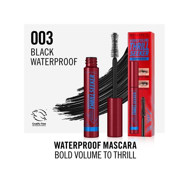 Rimmel Wonder Volume Thrill Seeker Mascara Waterproof 001 Nero 8ml-2