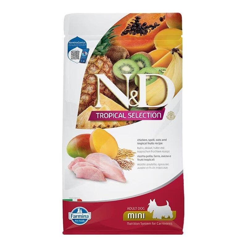 Farmina N&D Dog Mini Tropical Selection Chicken Per Cani Adulti 5kg-1