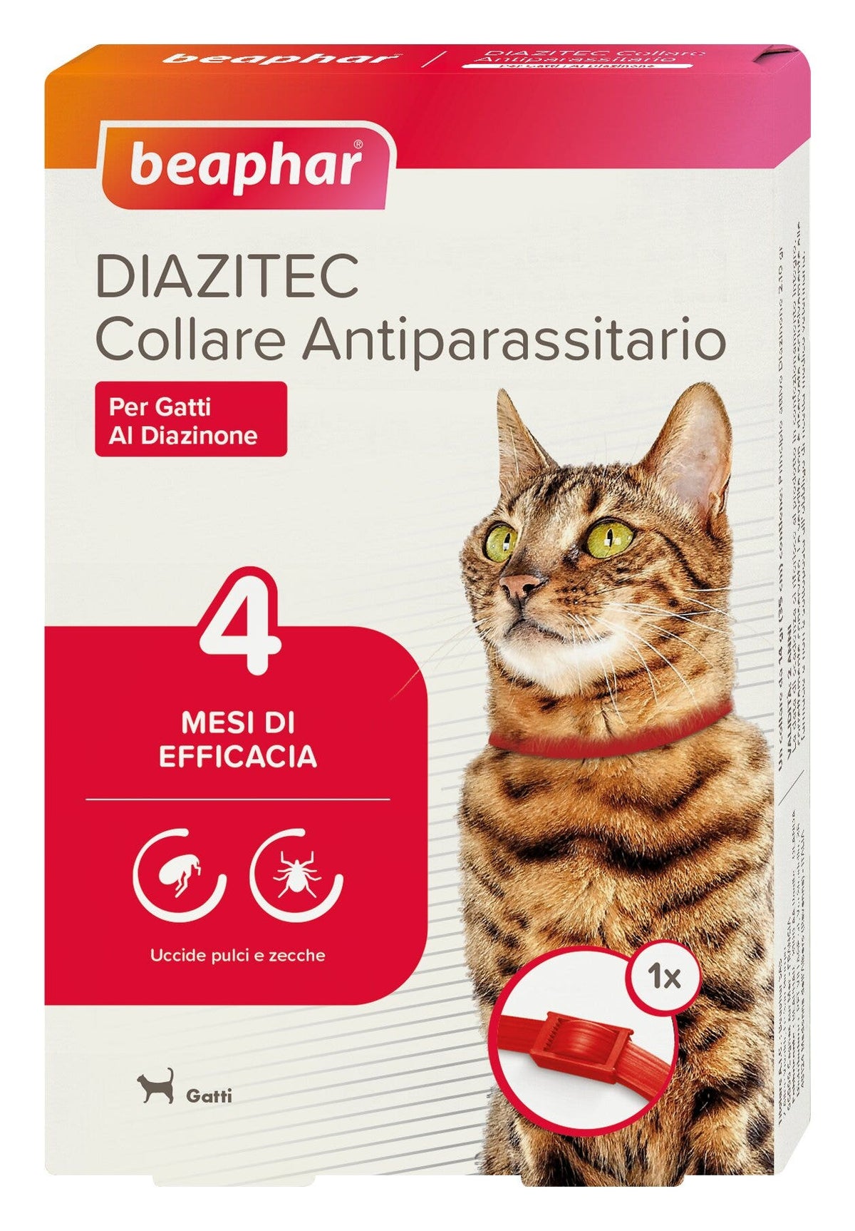 Diazitec Collare Antiparassitario Al Diazinone Per Gatti 1 Pezzo-1
