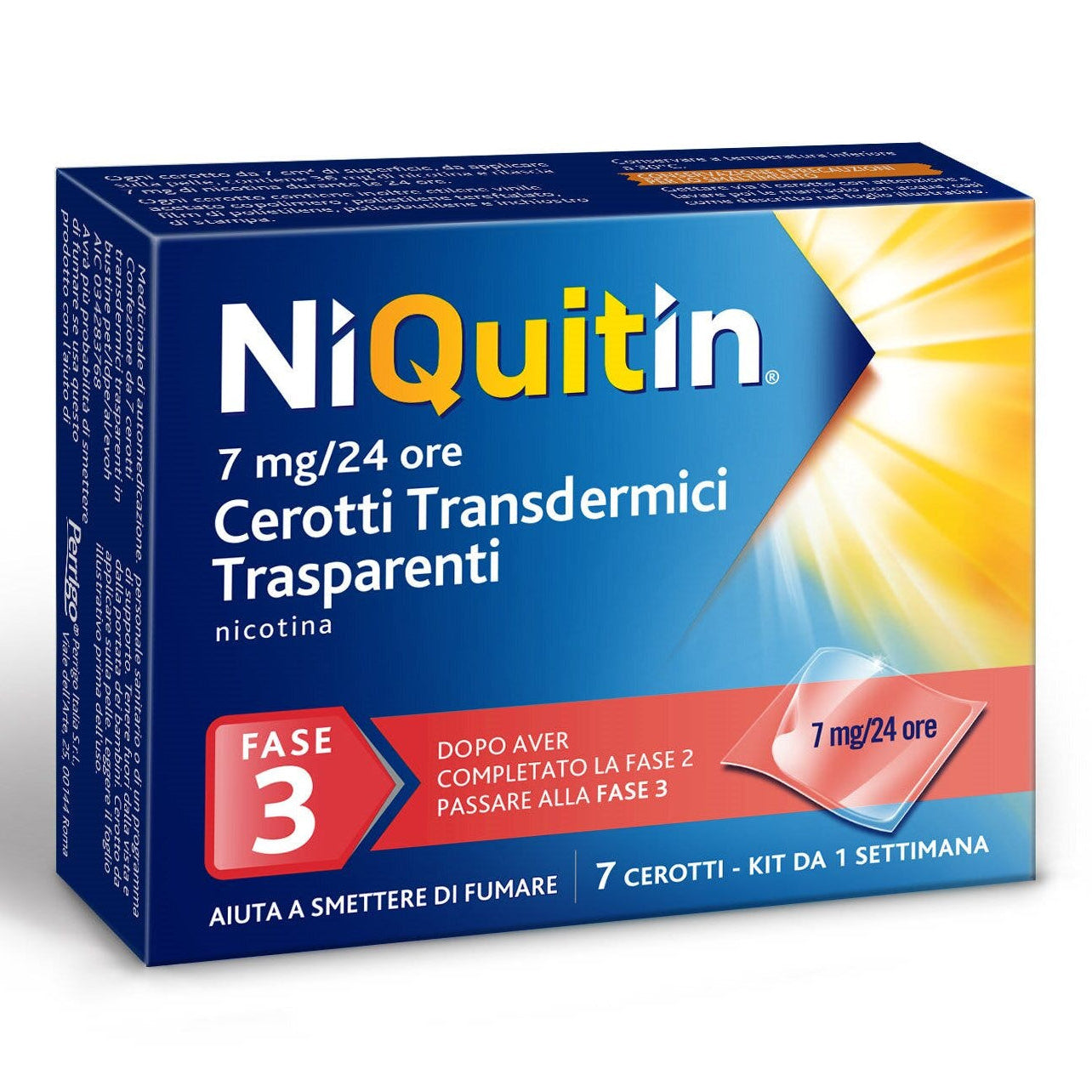 Niquitin 7 Cerotti Transdermici Fase 3 7mg / 24h-1