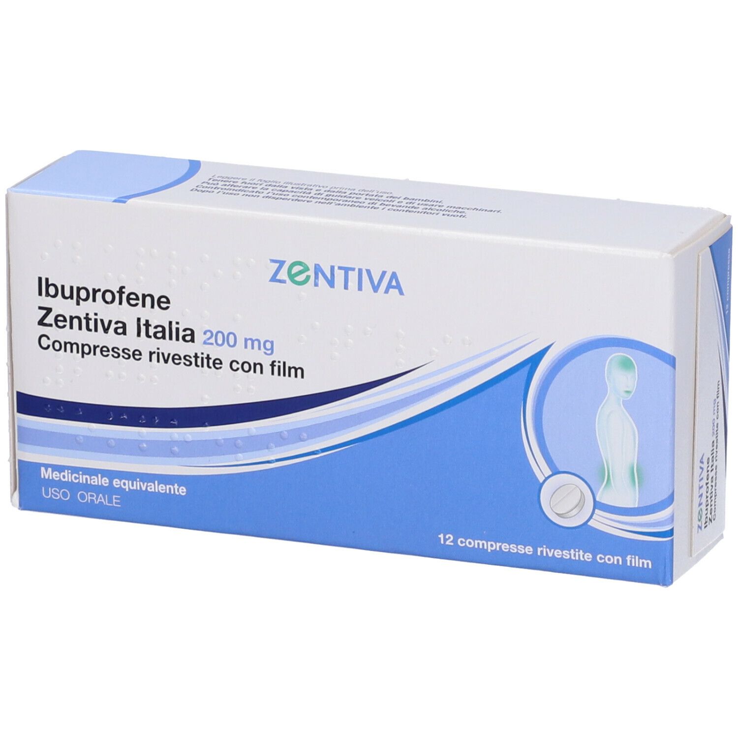 Zentiva Ibuprofene 200mg 12 Compresse Rivestite