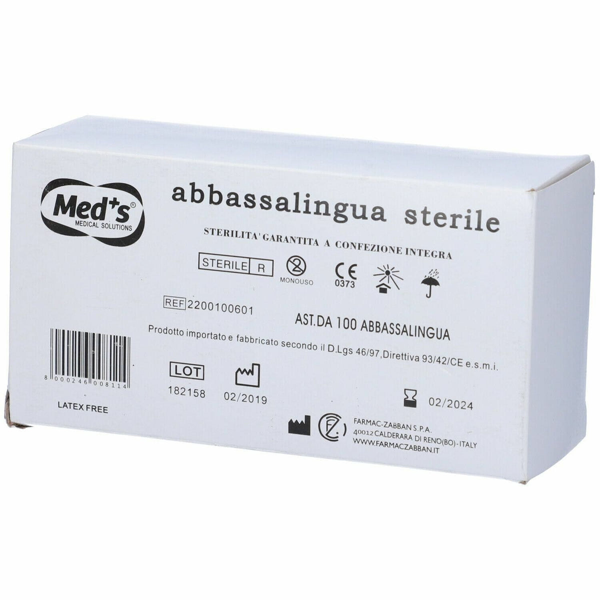 Abbassalingua legno a spatola sterile confezione da 100 pezzi-1