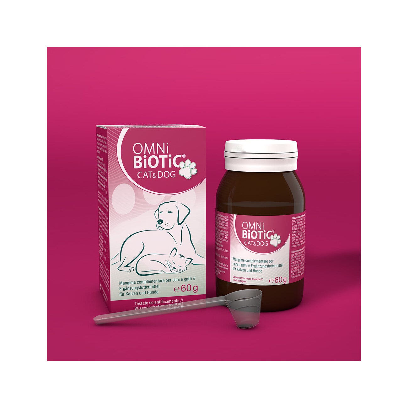 Omni Biotic Cat&Dog Mangime Complementare Per Cani e Gatti 60g-2