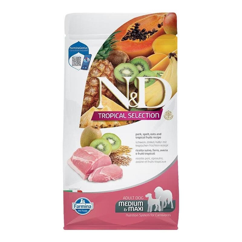 Farmina N&D Dog Medium & Maxi Tropical Selection Pork Per Cani Adulti 10kg-1