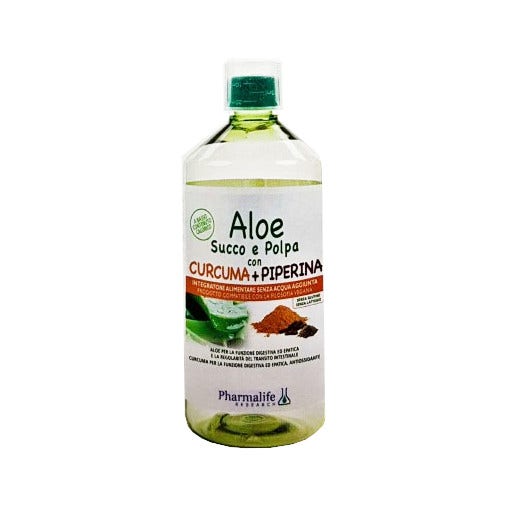 Aloe Succo Polpa Curcuma Piperina 1 Litro  - 1