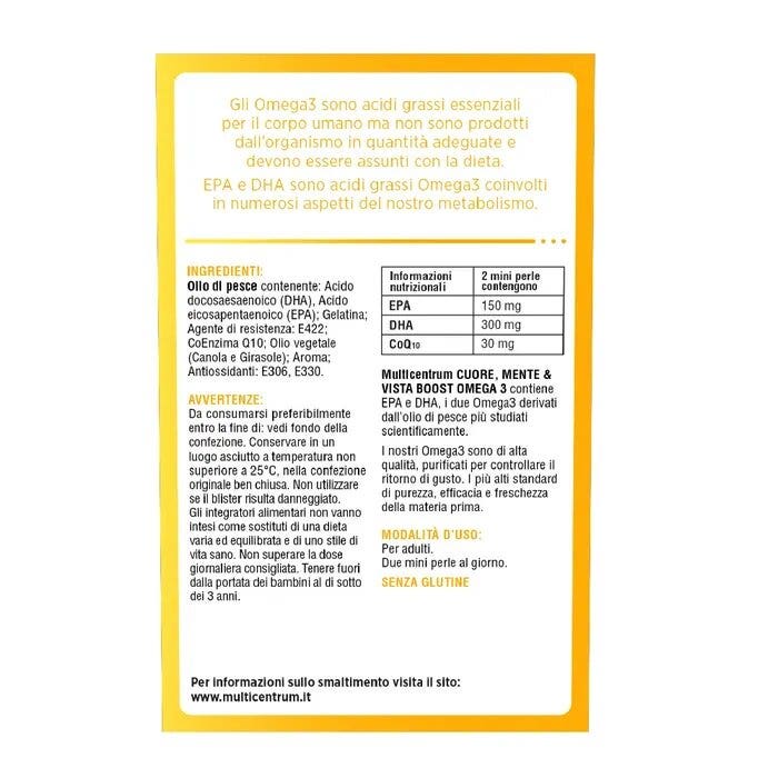 Multicentrum Cuore Mente E Vista Boost Omega3 120 Mini Perle-11