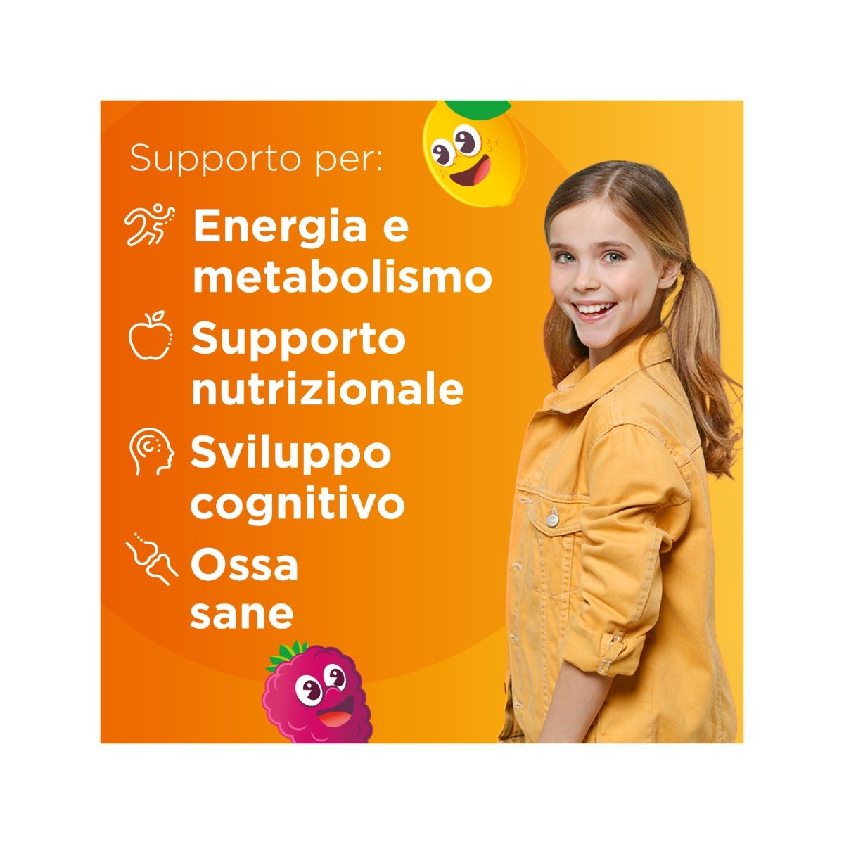 Multicentrum Junior Integratore Alimentare Vitamine Bambini 4+ Vitamina D3 Vitamina C Ferro 30 Cpr-3
