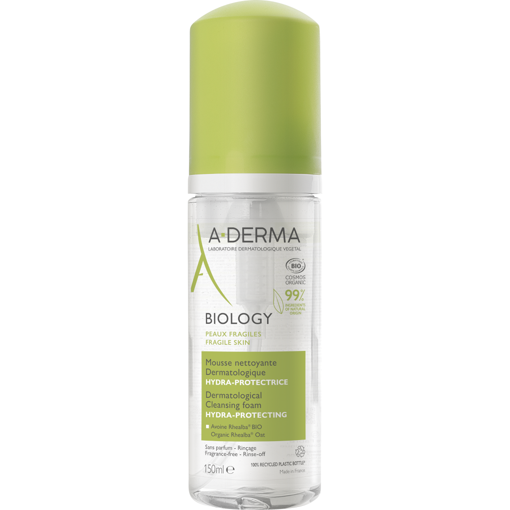 A-Derma Biology Mousse Detergente Dermatologica Idra-protettiva 150ml-1