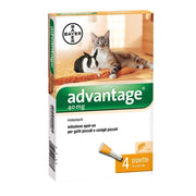 Advantage Spot On 4 Pipette 0,4ml Antiparassitario Gatti/Conigli Piccoli  - 1