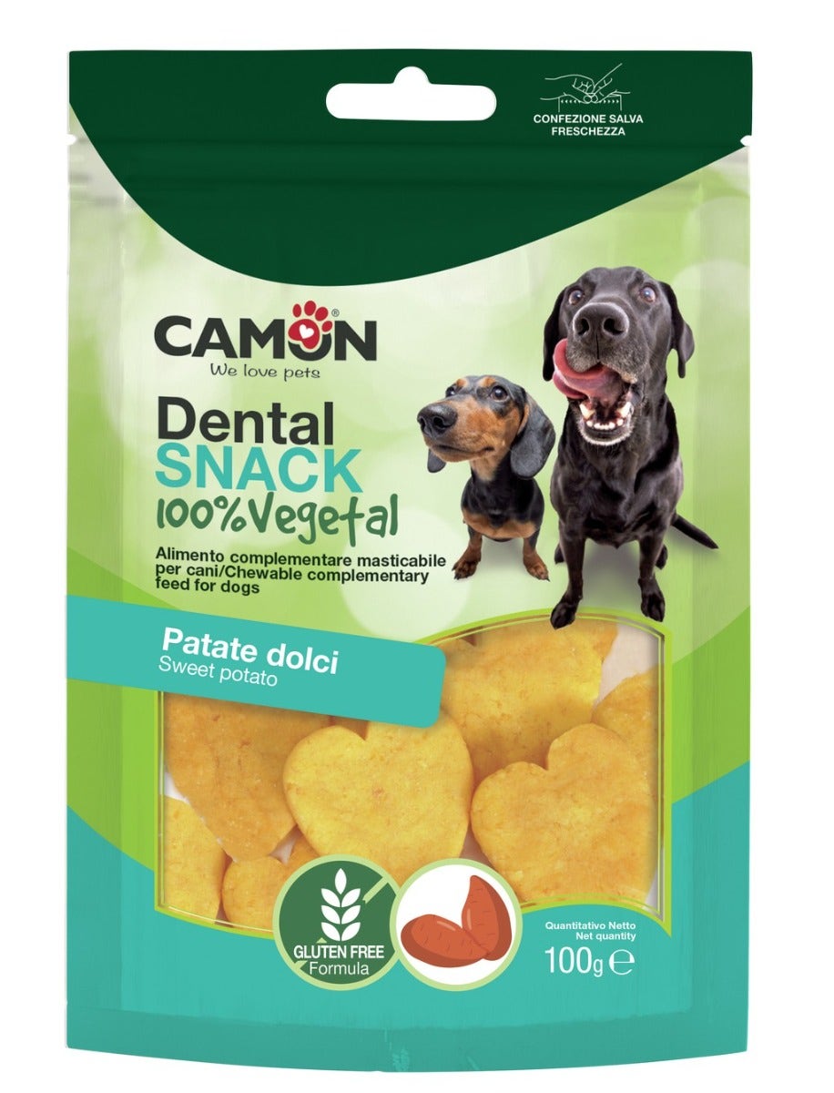 Cemon Bauveg Snack Cuoricini Con Patata Dolce Per Cani 100g 4,5cm-2
