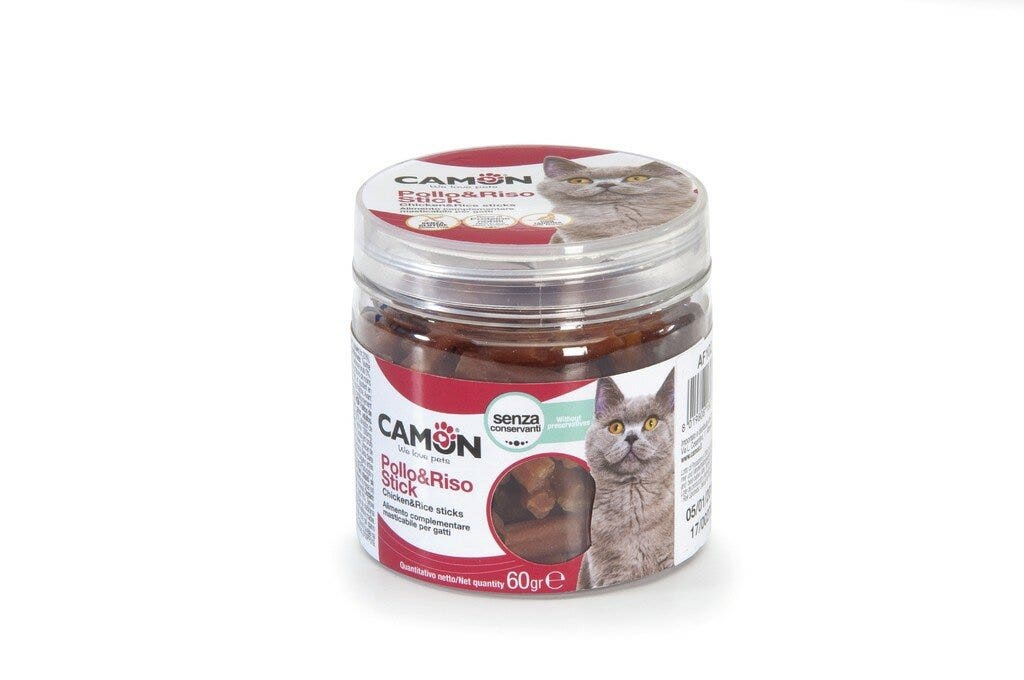 Camon Pollo&Riso Stick Per Gatti Barattolino 60g 3cm-4