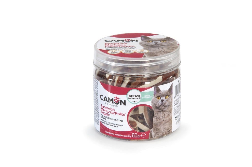 Camon Sandwich Merluzzo/Pollo/Fegato Di Pollo 60g 2cm-2