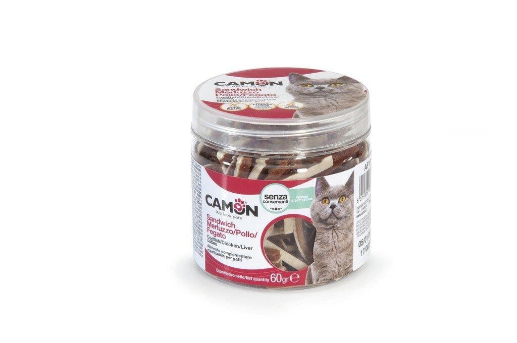 Camon Sandwich Merluzzo/Pollo/Fegato Di Pollo 60g 2cm-4