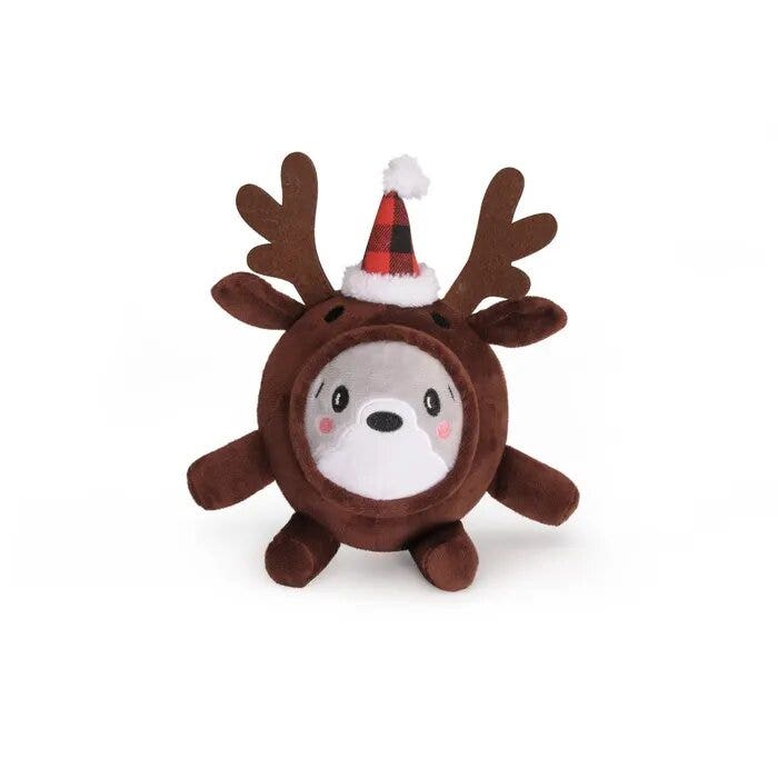 Camon Pupazzo A Forma Di Renna In Peluche Con Squeaker-2