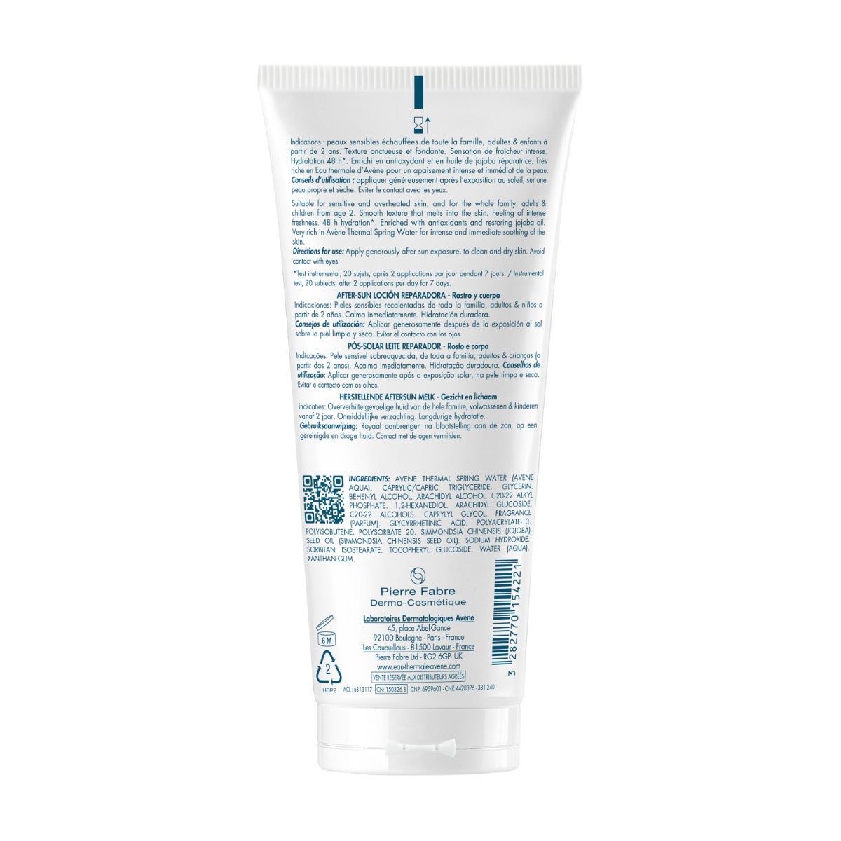 Eau Thermale Avene Latte Ristrutturante Doposole 200ml-1