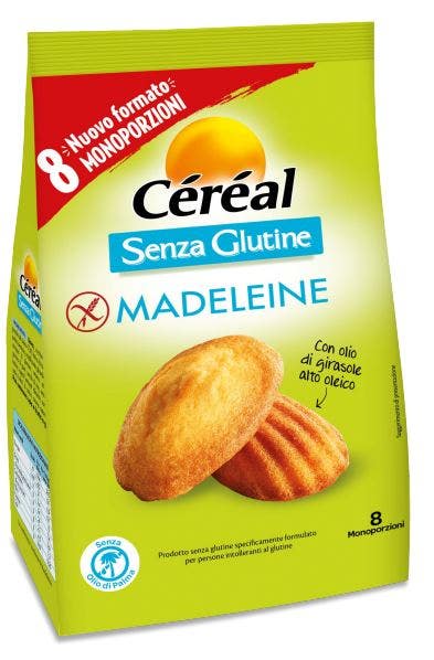 Cereal Madeleine Senza Glutine 8 Pezzi da 28,5 g-1