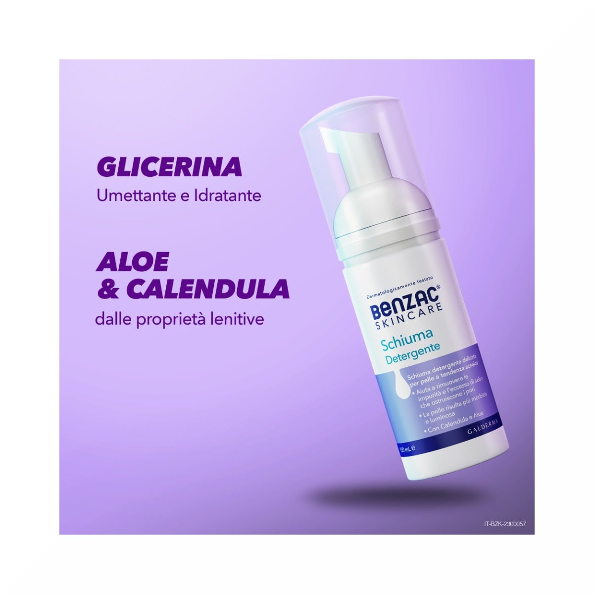 Benzac Skincare Schiuma Detergente Viso Pelle Acneica 130ml-11