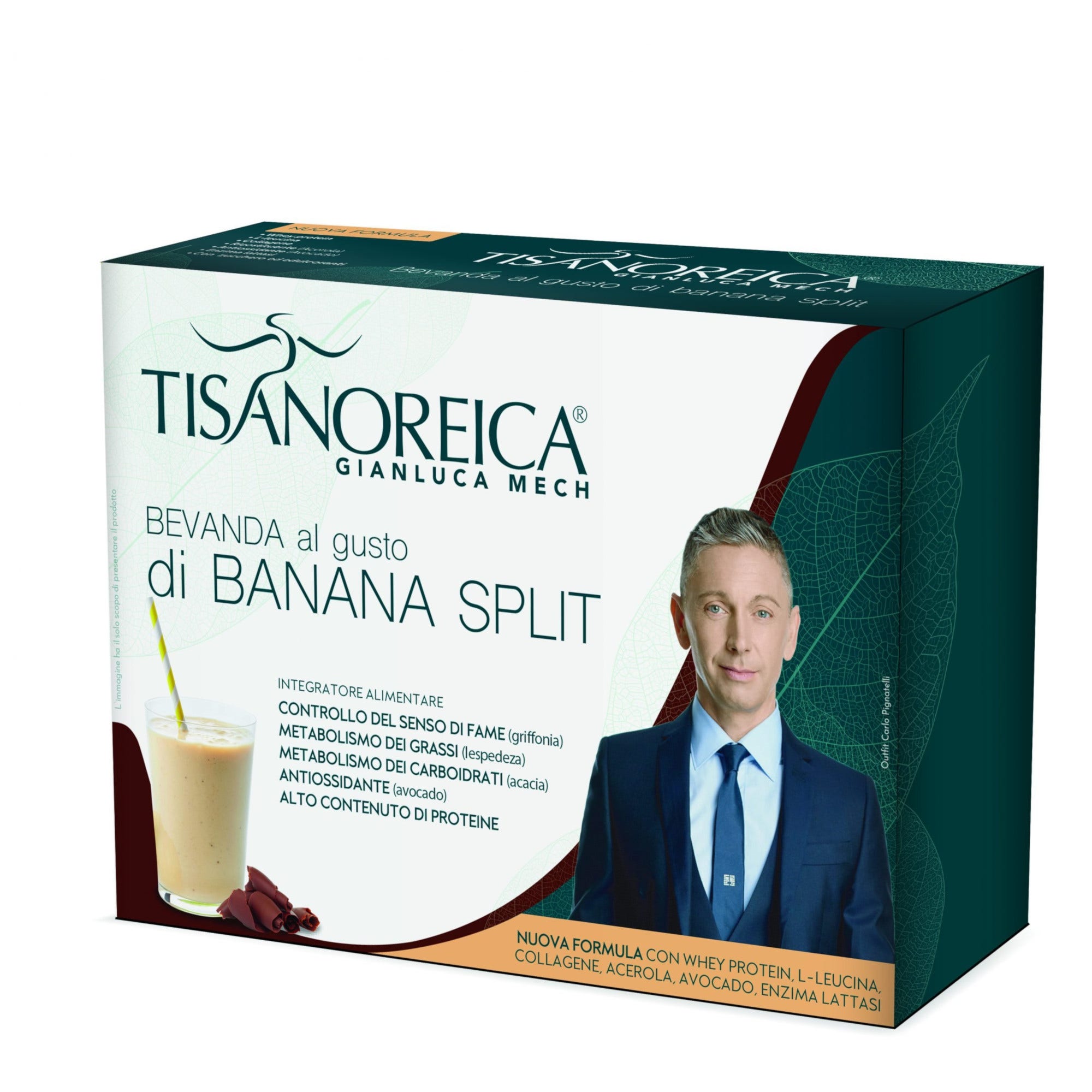 Tisanoreica Bevanda Banana Split 4x28g  - 1