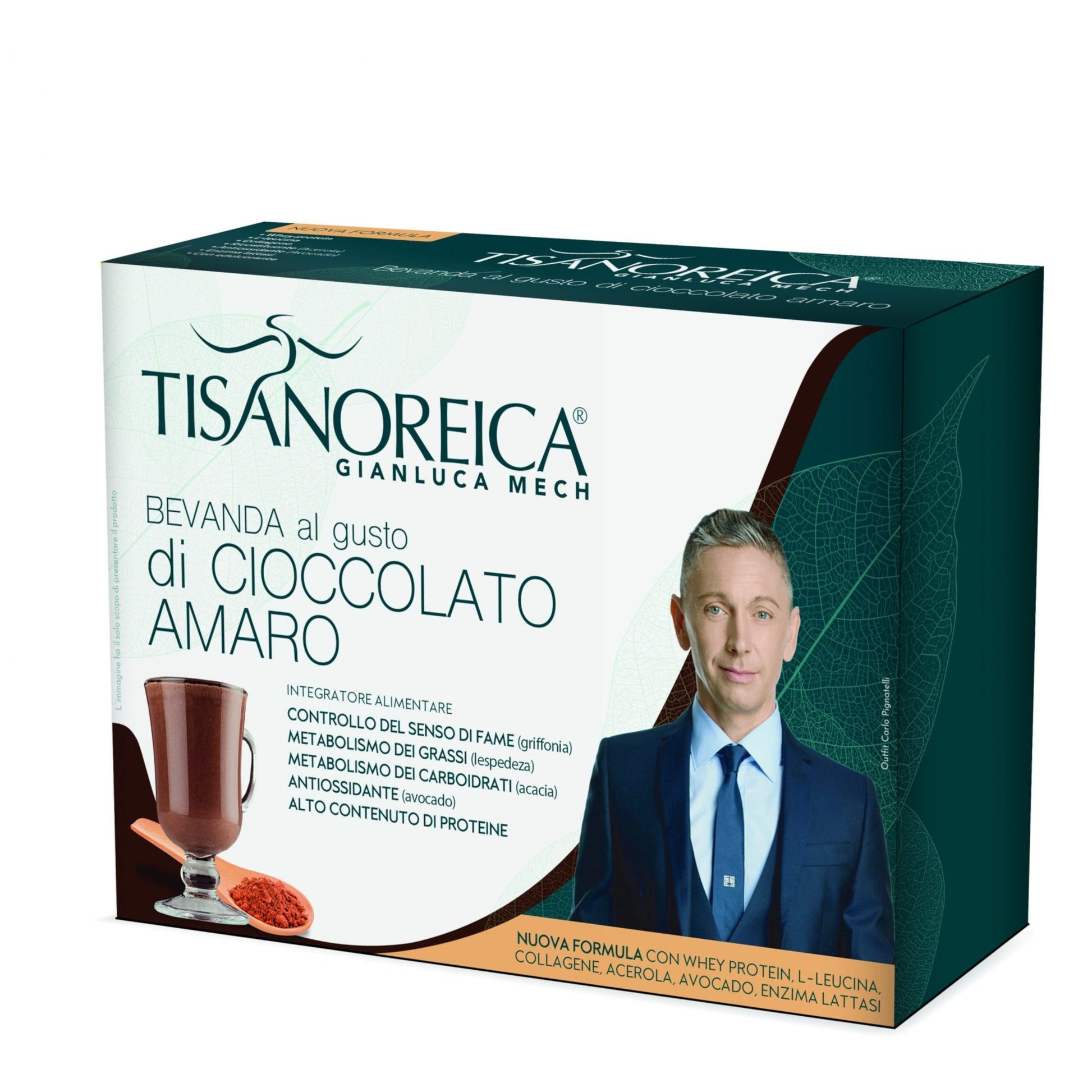 Tisanoreica Bevanda Cioccolato Amaro 4x34g  - 1