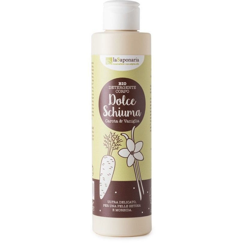 La Saponaria Dolce Schiuma Detergente Corpo Vaniglia/Carota 200ml  - 1