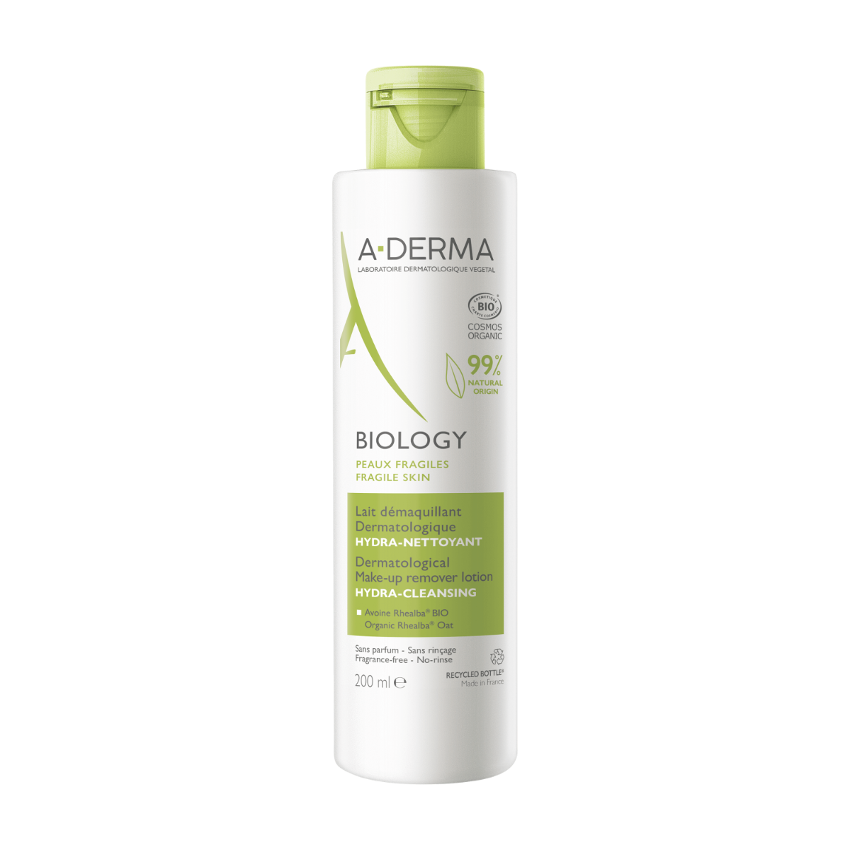 A-Derma Biology Latte Struccante Dermatologico Idra-Detergente 200ml-3