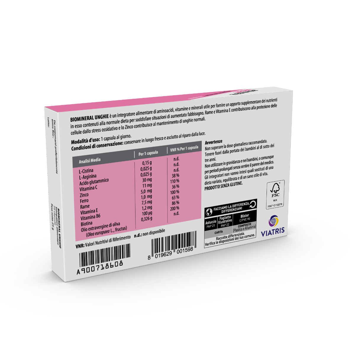 Biomineral Unghie 30 Capsule-4