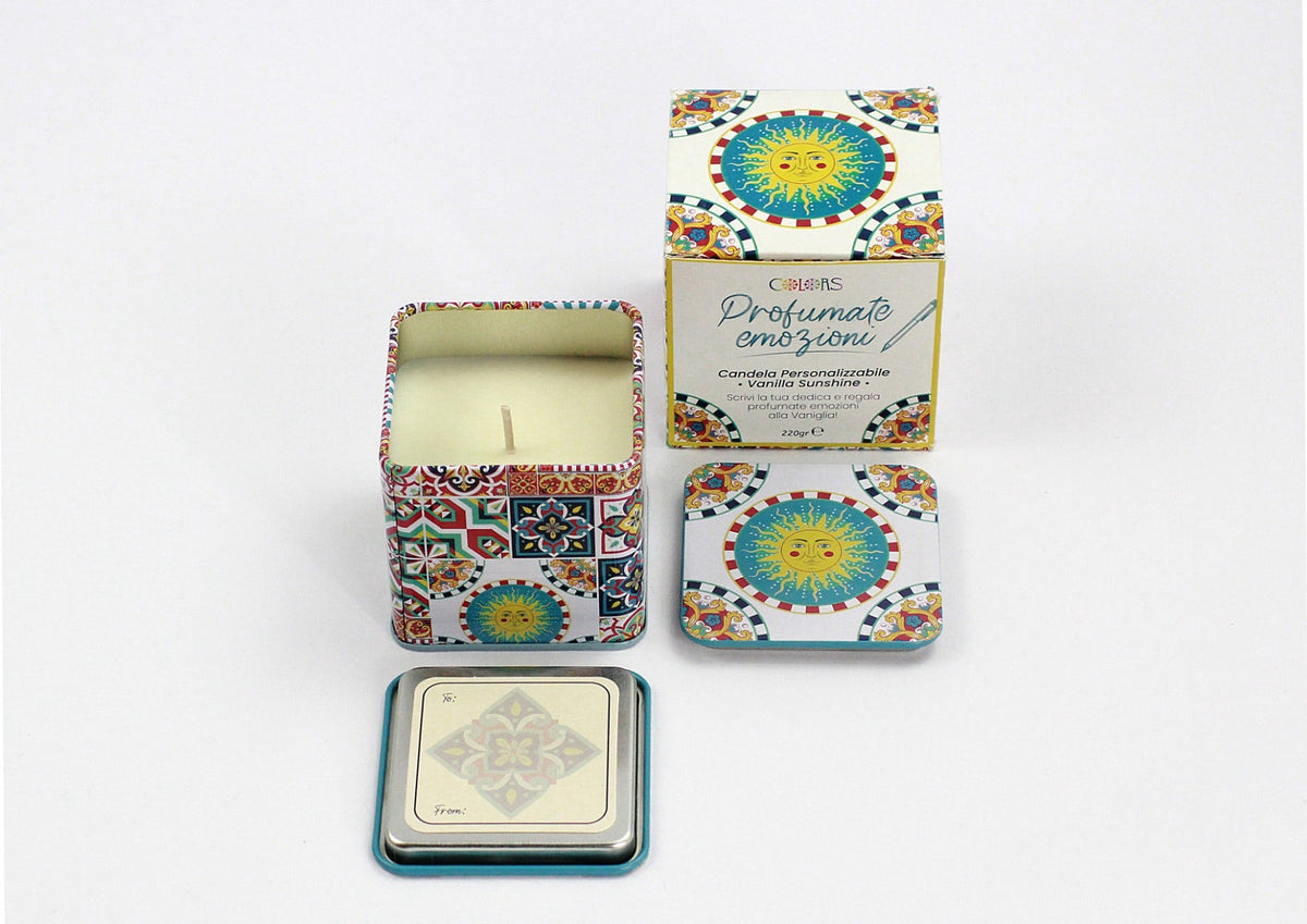 Colors Candela Profumata Personalizzabile Vanilla Sunshine-1
