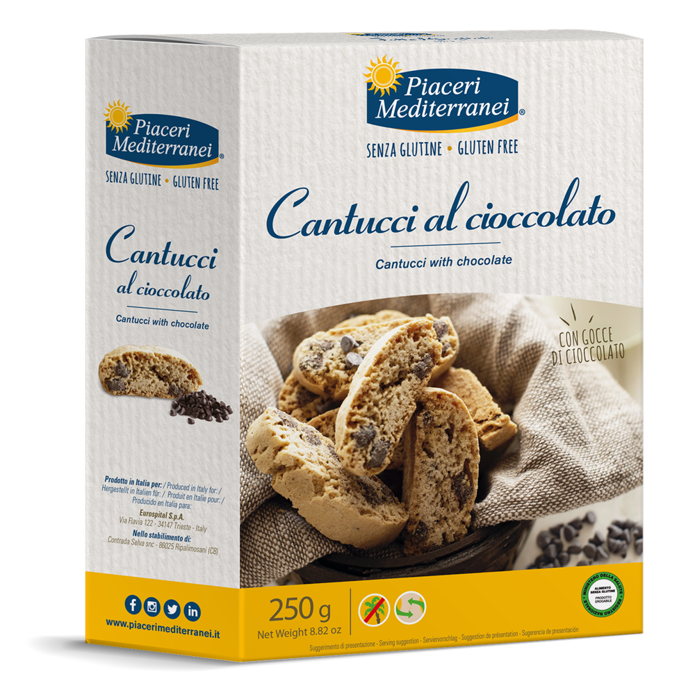 Piaceri Mediterranei Cantucci Cioccolato 250g-1