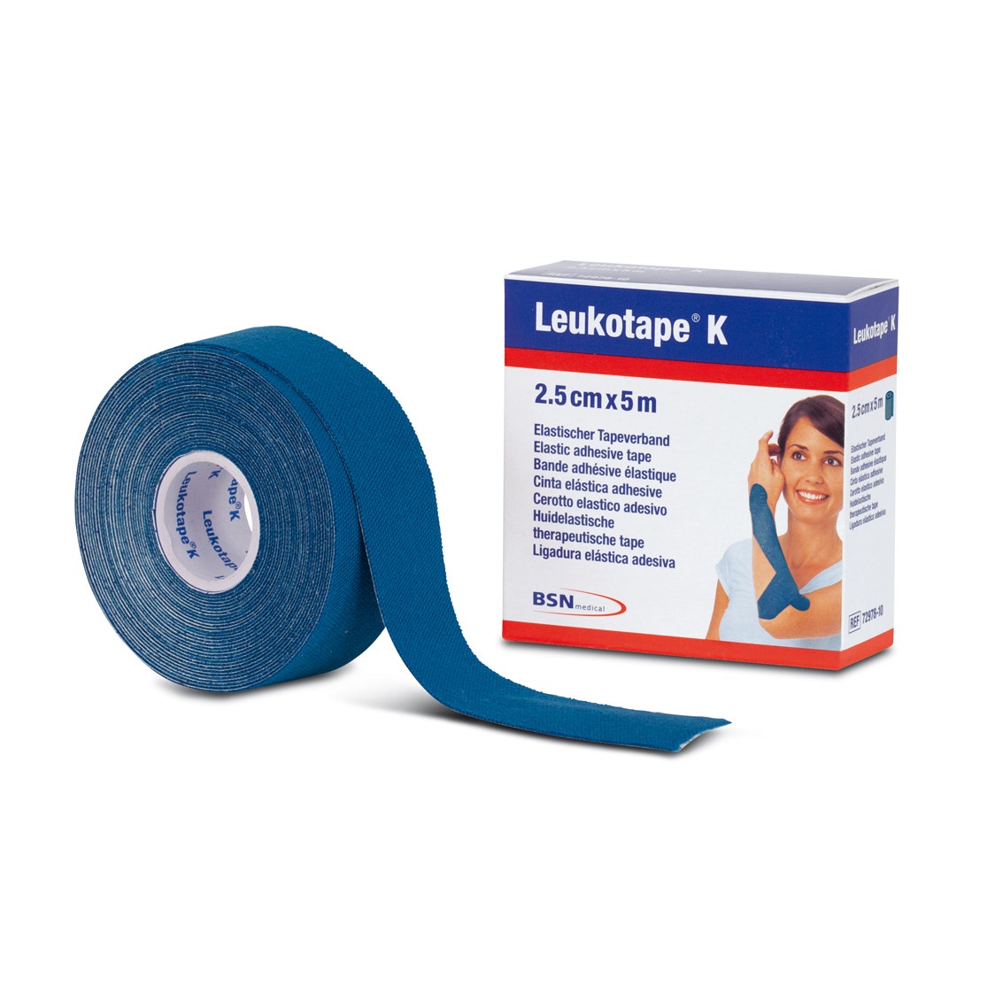 Benda Adesiva Leukotape K Taping 2,5X500cm Blu 1 Rotolo  - 1