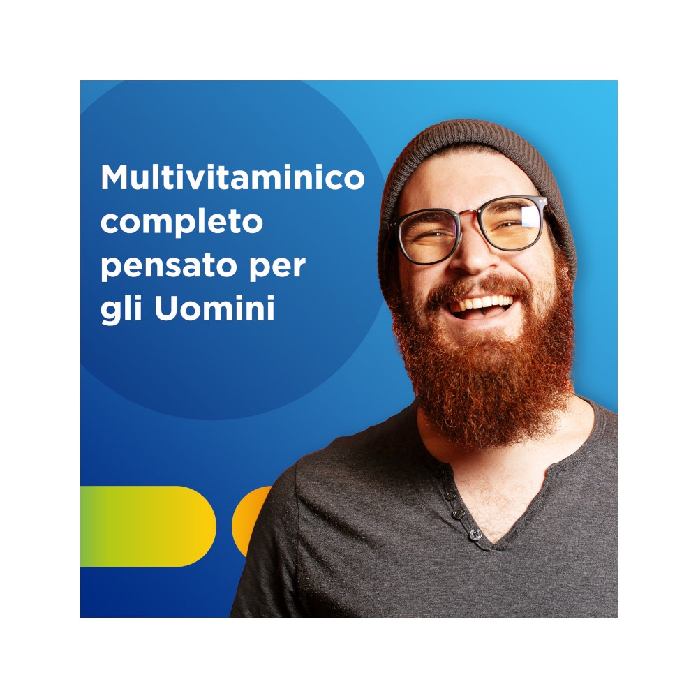 Multicentrum Uomo Integratore Alimentare Multivitaminico Vitamina B D3 A Calcio Magnesio 30 Compresse-2