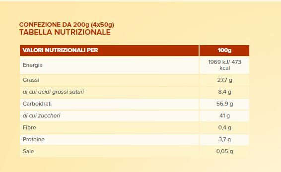 Piaceri Mediterranei Crostatine Crema Nocciole 4x50g - 2