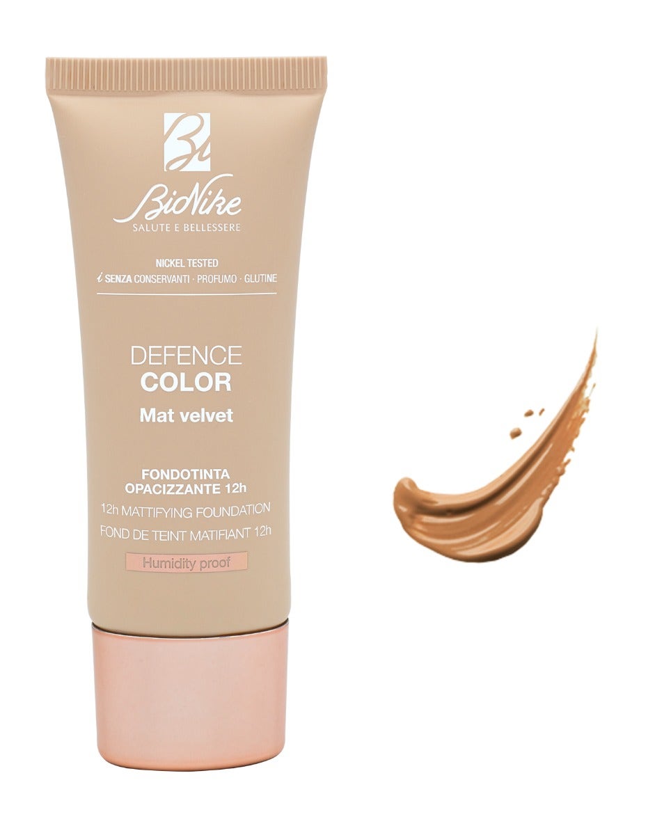 Bionike Defence Color Mat Velvet Fondotinta N. 406 Miel Cannelle 30ml-1