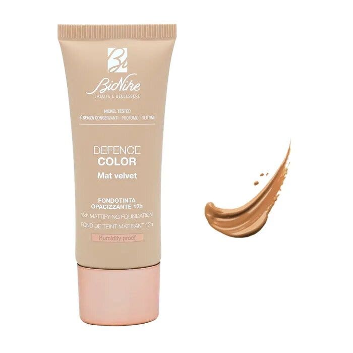 Bionike Defence Color Mat Velvet Fondotinta N. 406 Miel Cannelle 30ml-2