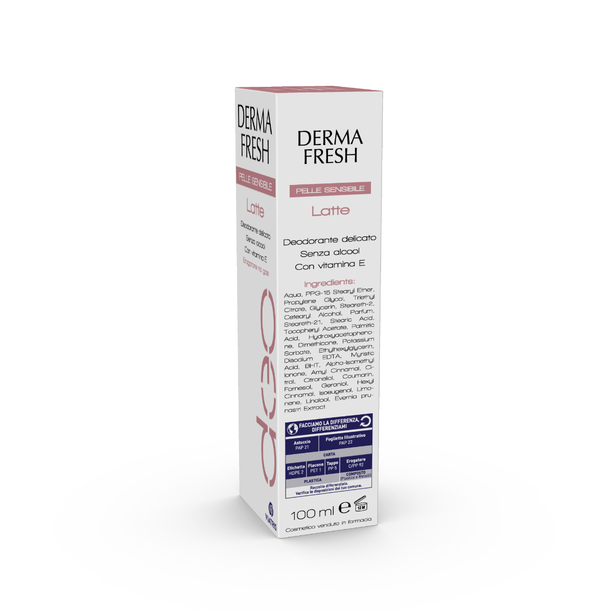 Dermafresh Pelle Sensibile Latte 100ml-5