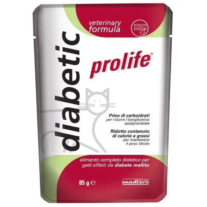 Prolife Veterinary Diabetic Cibo Umido Per Gatti Bustina 85g-2
