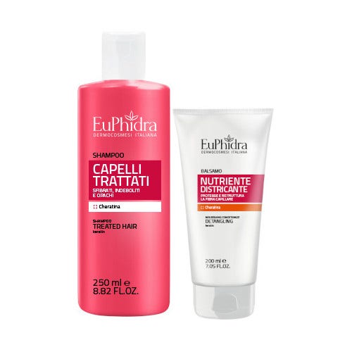 EuPhidra Shampoo Capelli Trattati 250ml + Balsamo Nutriente Districante 200ml  - 1