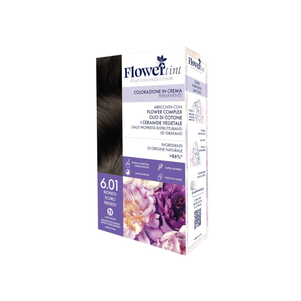 Flowertint Colorazione In Crema Permanente Colore 6,01 Biondo Scuro Freddo-2